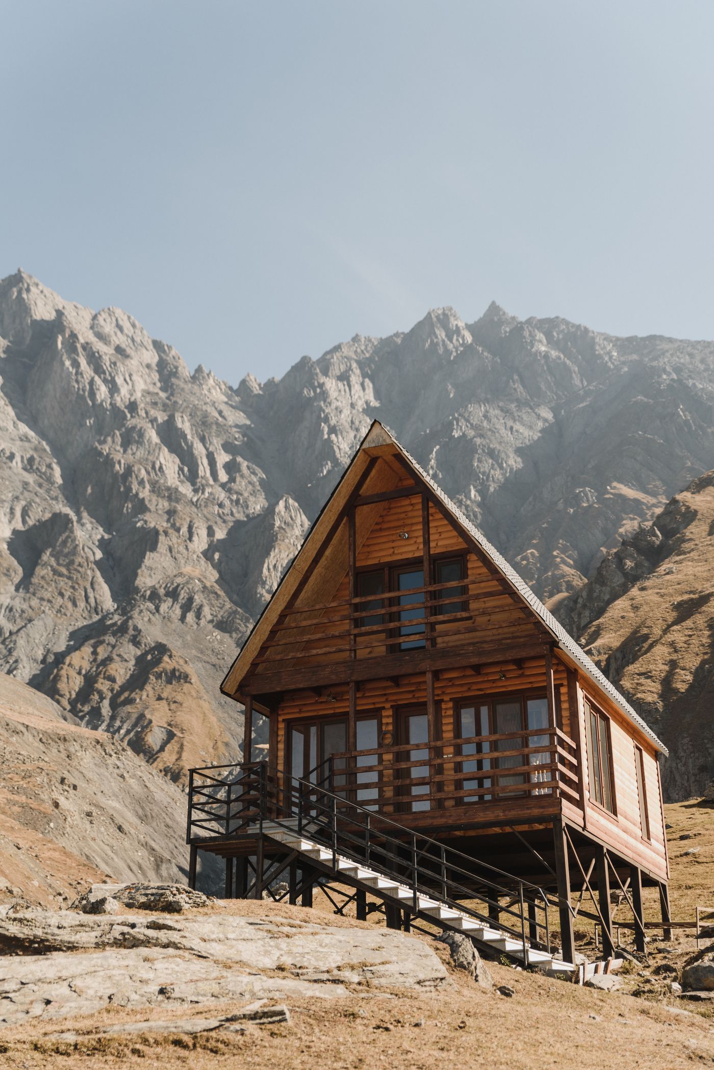 Wooden weekend home in the hills