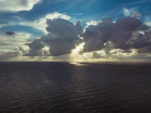 Dark Clouds at the Sea