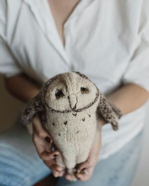 Knitted owl plush held in two hands — photo by Arina Krasnikova on Pexels