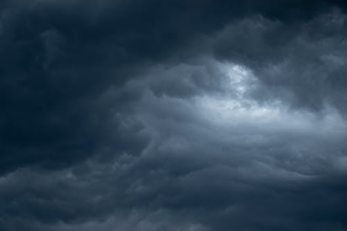 Free Black and White Clouds Stock Photo