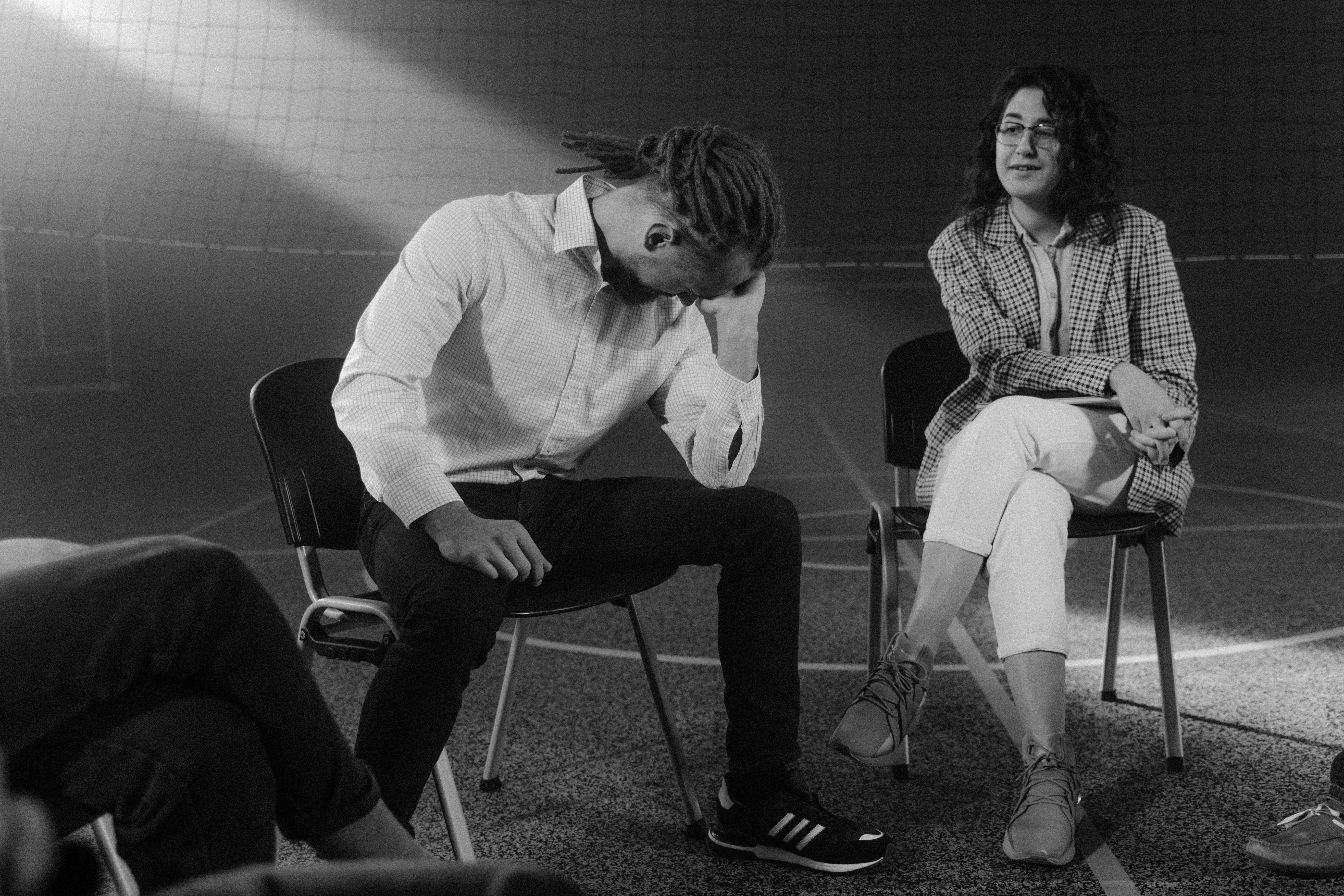 What does a woman crying do to a man?