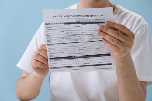 Free Close-up Photo of a Report Form  Stock Photo