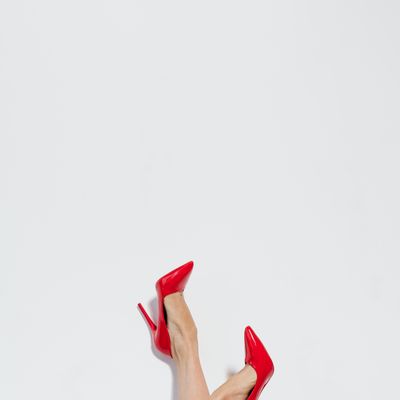 Red Pointed Stiletto Pumps