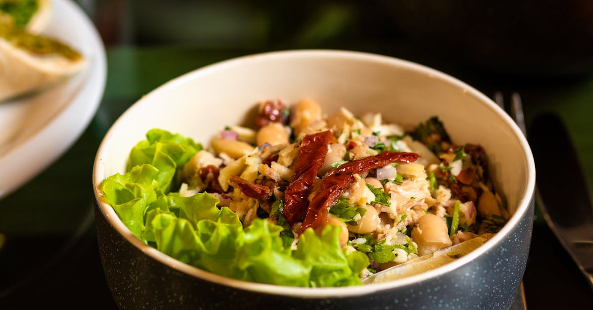 Vegetable Salad on White Ceramic Bowl
