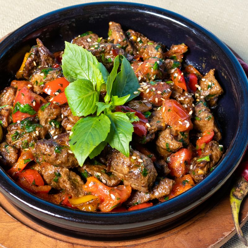 Slow Cooker Lamb Chili with Feta and Mint