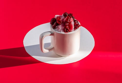 Ücretsiz buzlu, çalı meyveleri, dondurma içeren Ücretsiz stok fotoğraf Stok Fotoğraflar