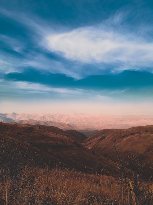 Landscape of Barren Mountains