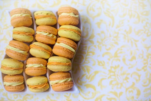 Sweet Macarons on the Table