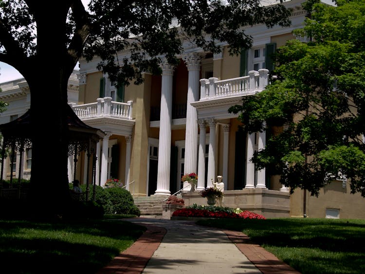 The Facade Of The Belmont Mansion In Nashville