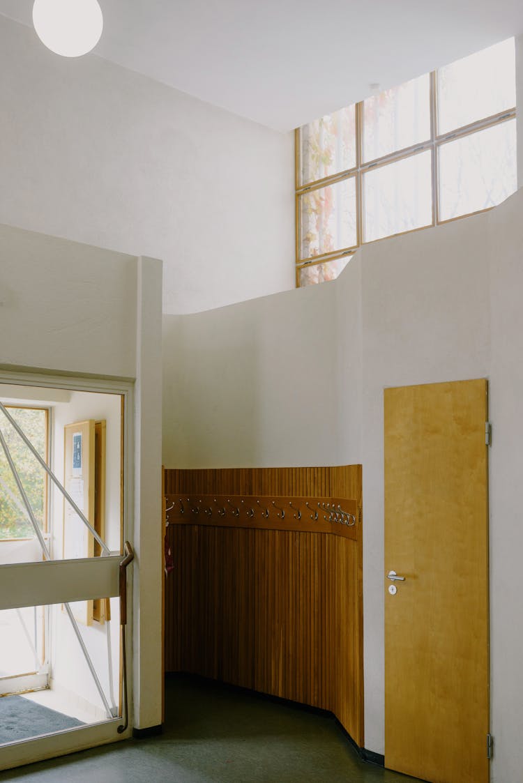 Entry Of Building With Transparent Glass Door