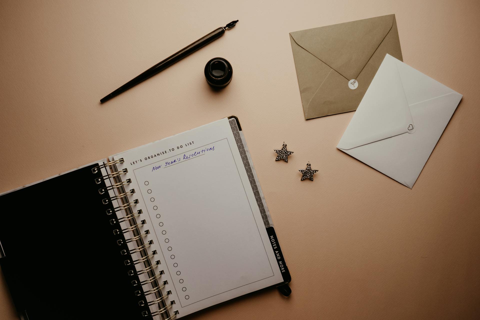 Organizer Beside Envelopes