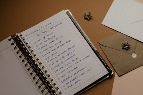 Kostnadsfri bild av att göra lista, kalligrafi, nyårslöfte