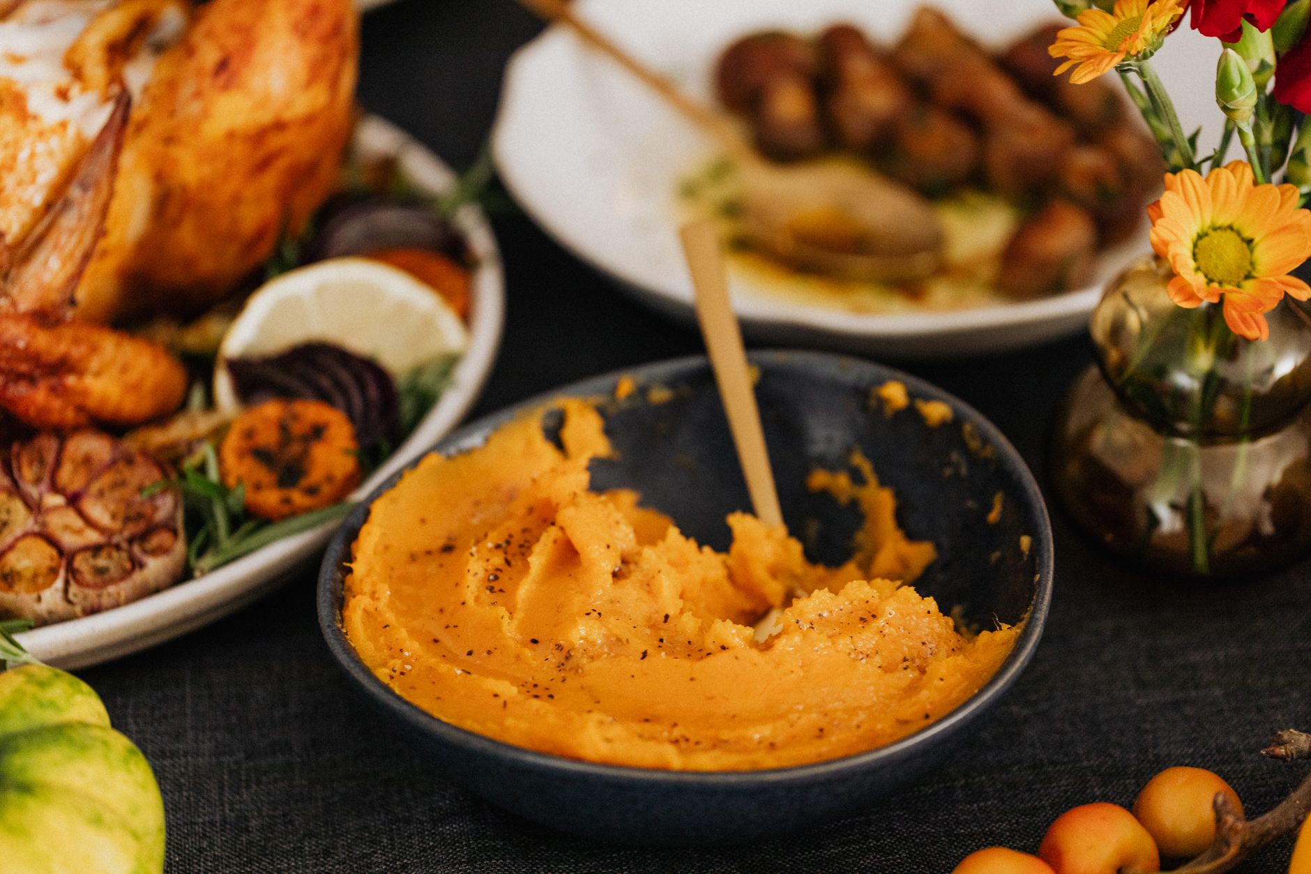 Brown Sugar Cinnamon Mashed Sweet Potatoes