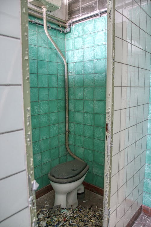 Free Abandoned Toilet Cubicle Stock Photo