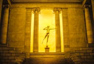 A Gold Archer Statue