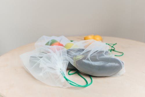 Free Close-Up Shot of Vegetables in a Reusable Bag Stock Photo