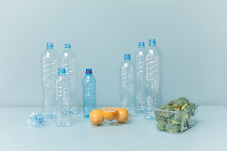 Close-Up Shot Of Vegetables And Fruits In Plastic Containers