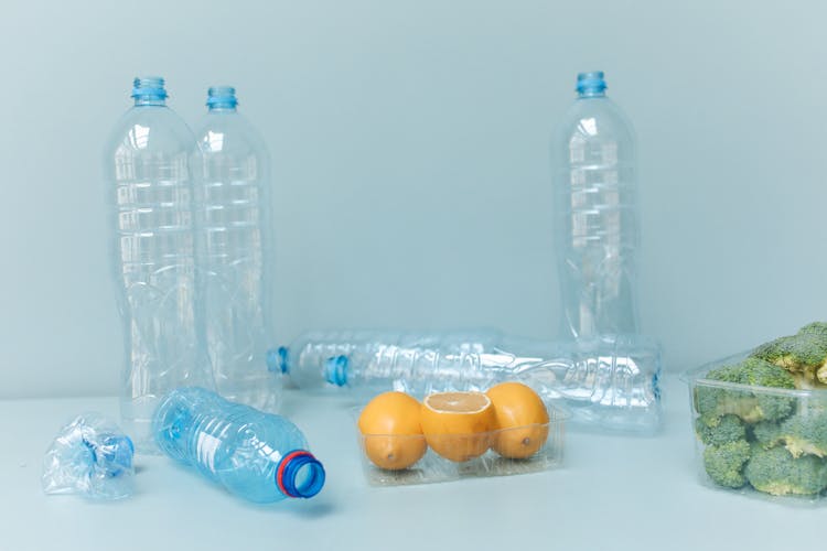 Close-Up Shot Of Vegetables And Fruits In Plastic Containers