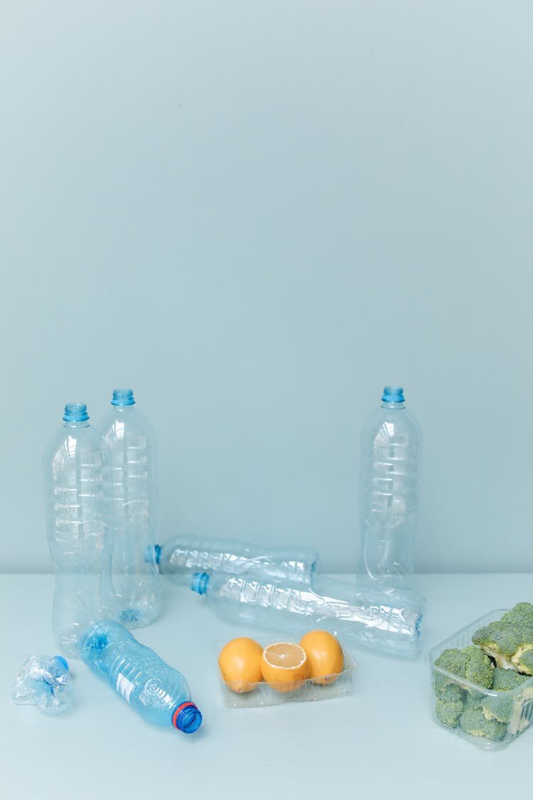 Close-Up Shot Of Vegetables And Fruits In Plastic Containers