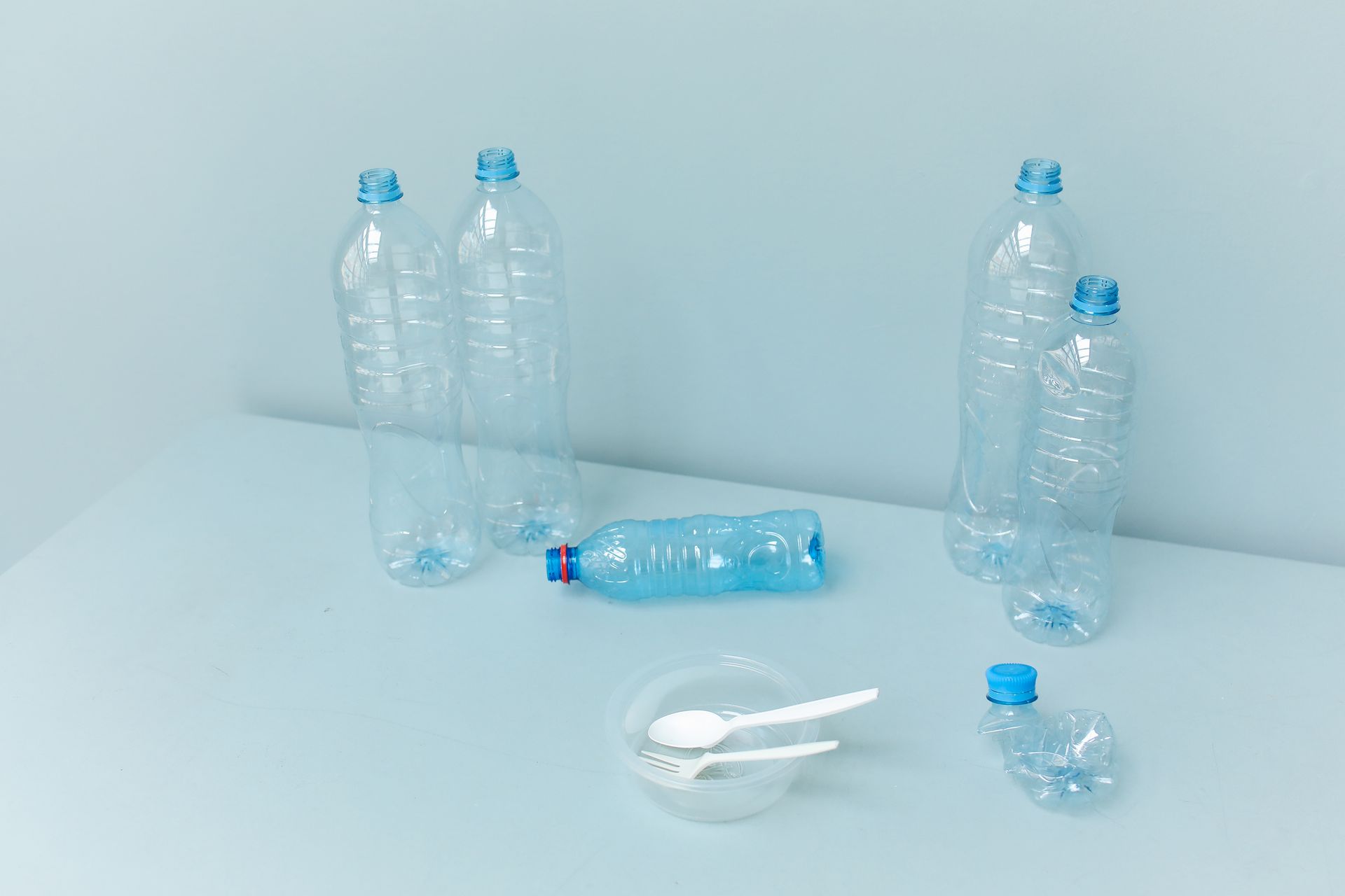 Close-Up Shot of Plastic Bottles