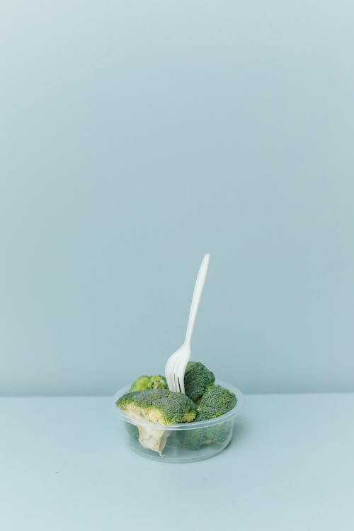 Gratis stockfoto met blauw, broccoli, container