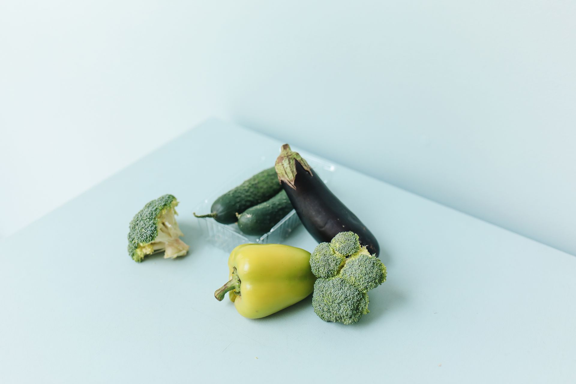 Green Vegetables on Table