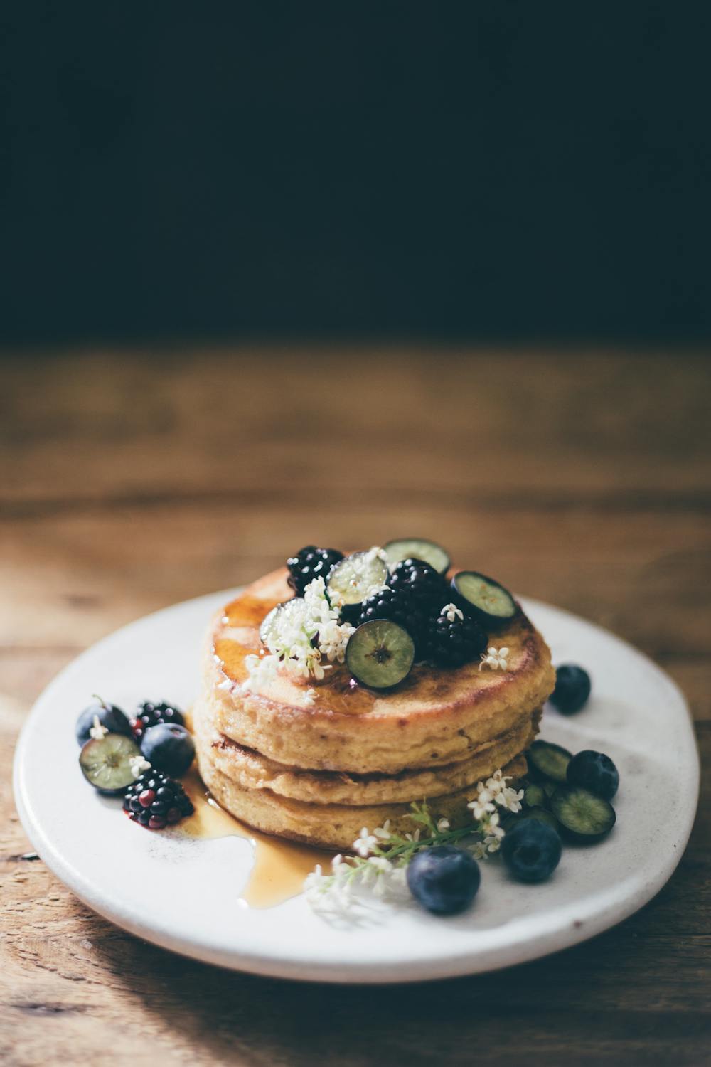 Fluffy Blueberry Pancakes