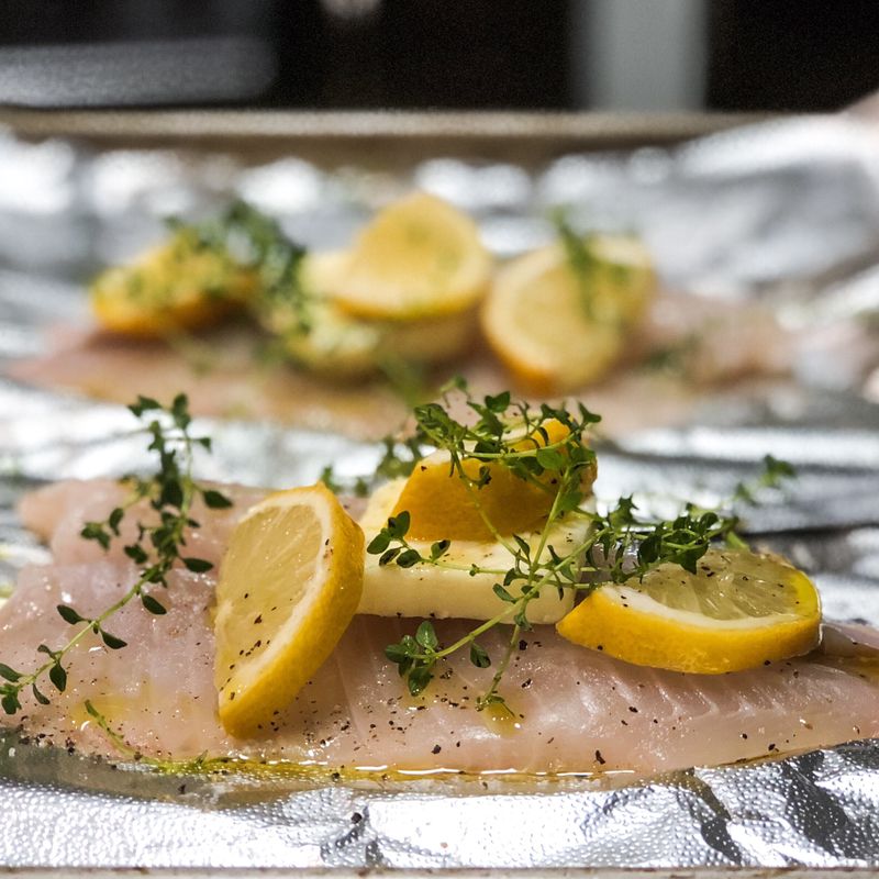 Mother's Day Lemon Thyme Halibut Fillet Marinade