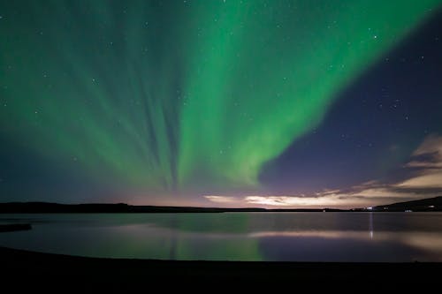 Darmowe zdjęcie z galerii z gwiazdy, islandia, jezioro hafravatn