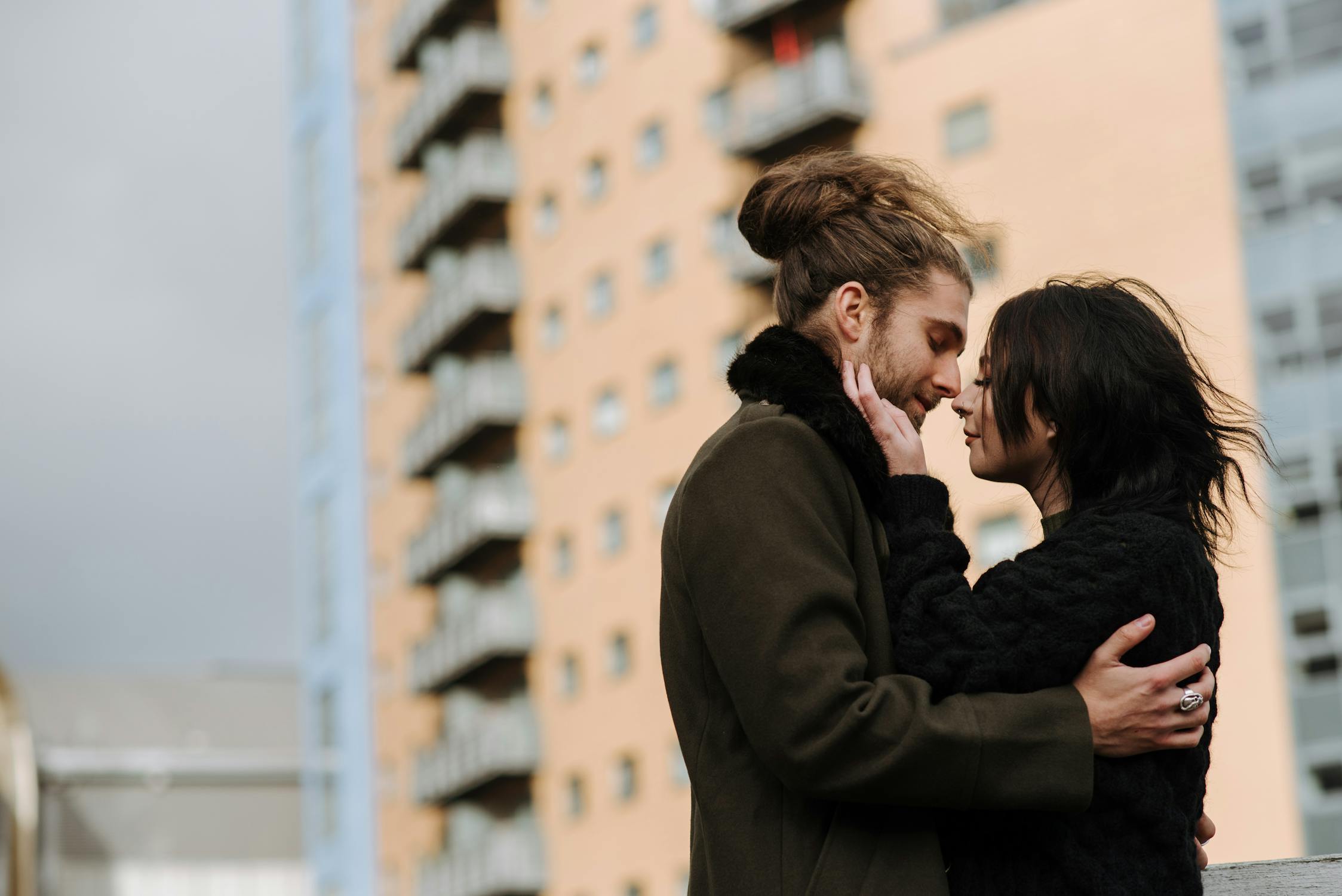 Desire Photo by Anete Lusina from Pexels: https://www.pexels.com/photo/loving-couple-caressing-on-street-5722937/