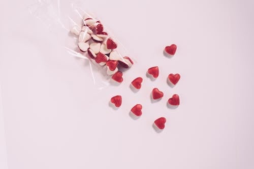 Free Red and White Candy Wrapper Stock Photo