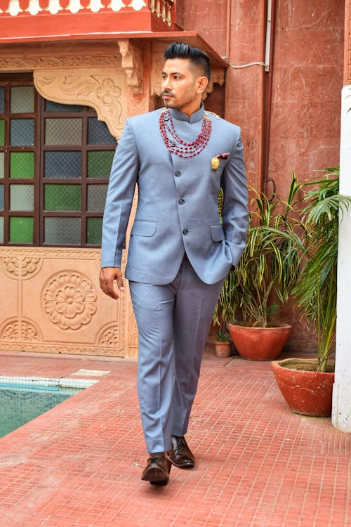 A Man in a Jodhpuri Suit