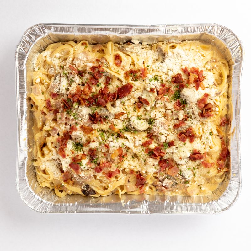 Skillet Bacon and Asparagus Lasagna