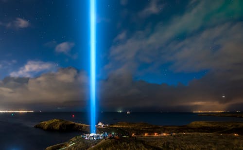 Gratis lagerfoto af forestil dig fredstårnet, fredskolonnen, Island