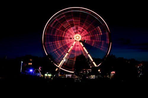 Roda Gigante Durante A Noite