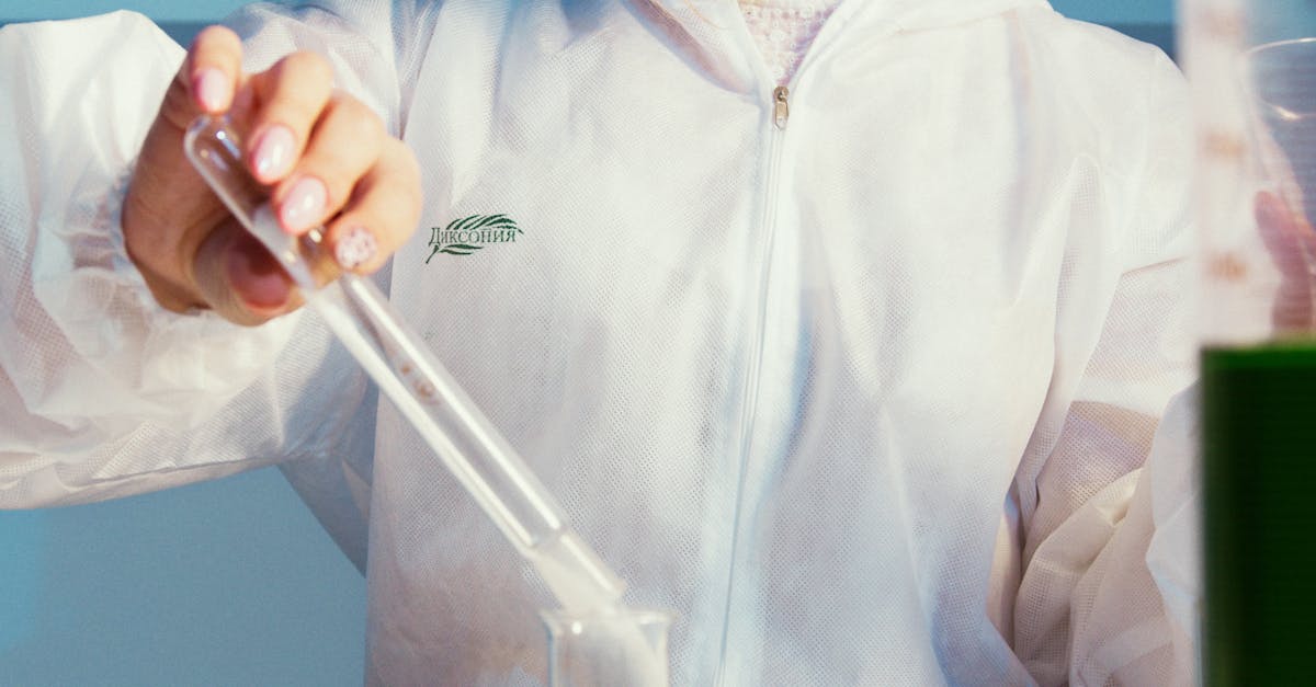 A Woman Doing an Experiment