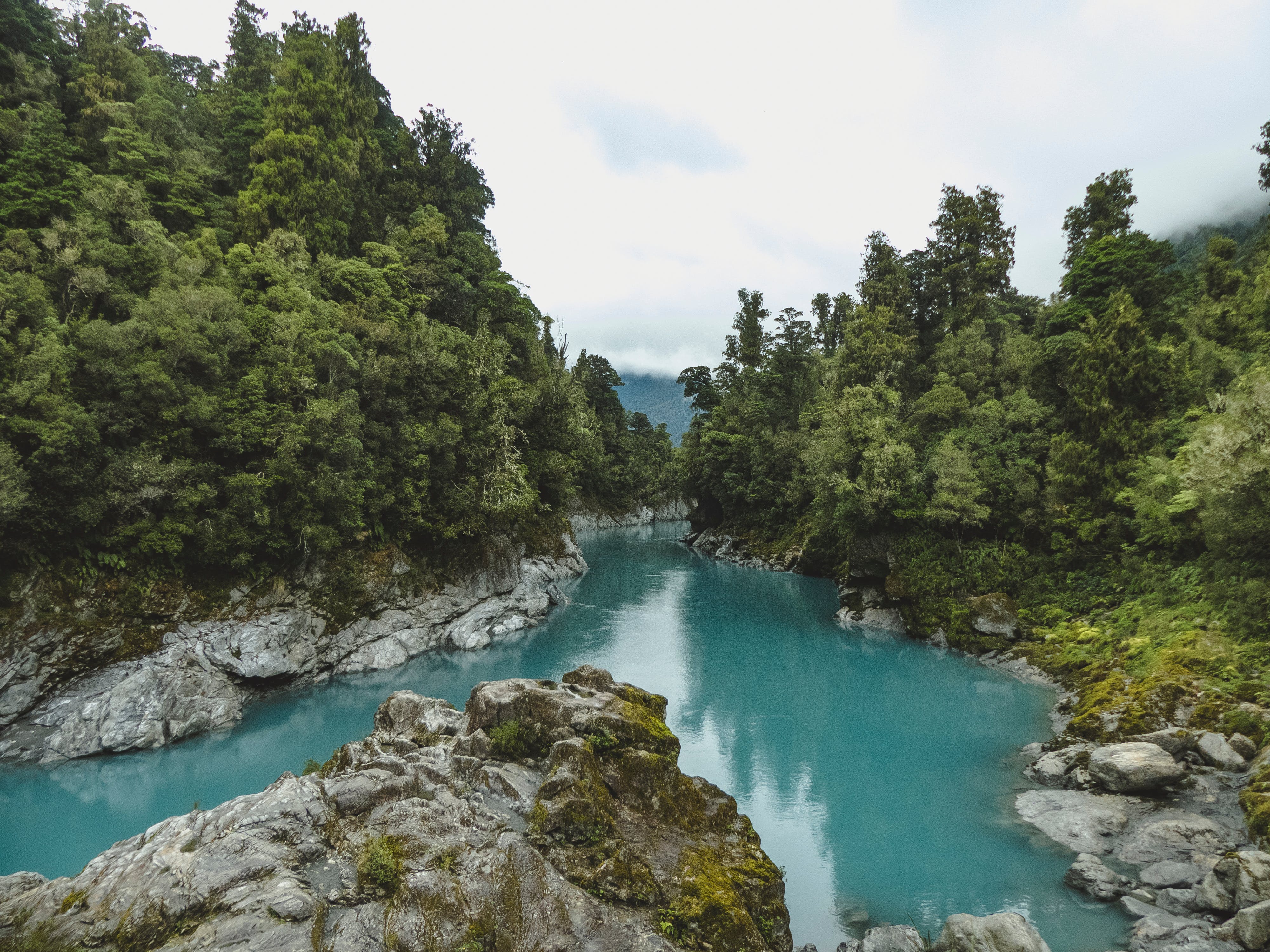 Wallpaper clouds, mountains, river, New Zealand, river, New Zealand,  mountains, Mount Cook National Park images for desktop, section природа -  download