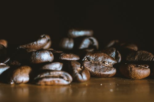 Roasted Coffee Beans on Table