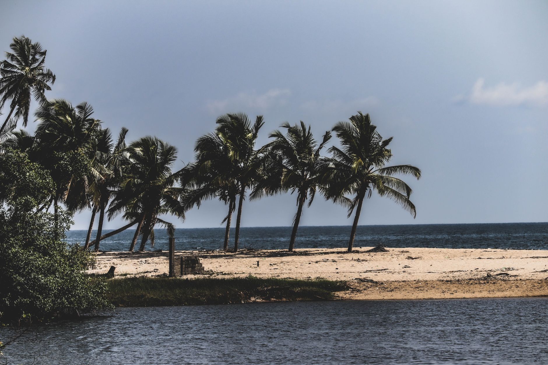 The Atlantic coastline at Lekki, Lagos