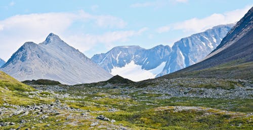 Glacier Mountains in Summer Nature Landscape