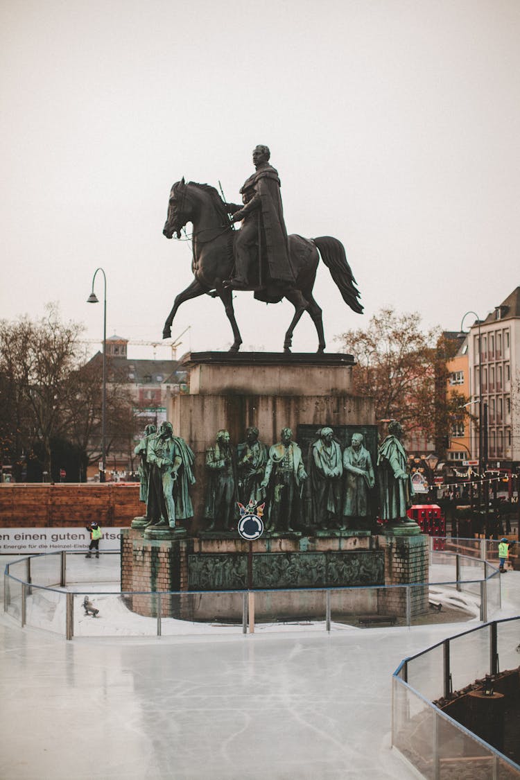 Equestrian Statue Of Friedrich Wilhem In Cologne Germany