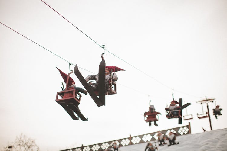 Gnomes On Ski Lift