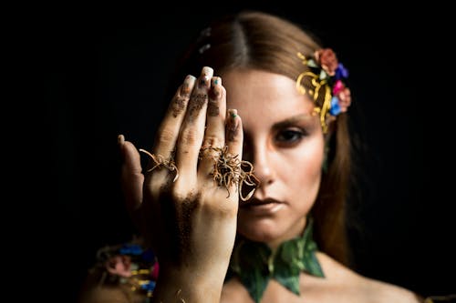 Close Up Shot of a Womans Hand