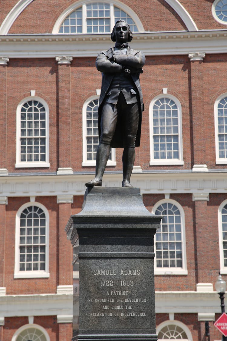 Close Up Shot Of A Statue