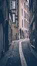 An Empty Narrow Street