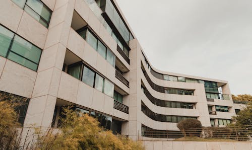 Free Facade of modern building in residential district Stock Photo