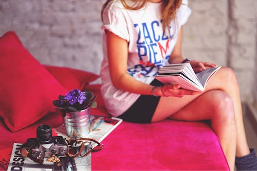 Girl with book