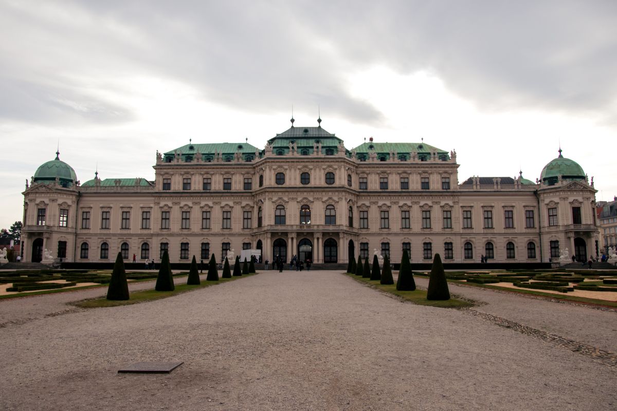 Fatada baroca a Palatului Belvedere Superior