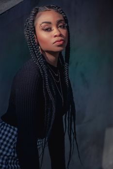 Long knotless braids