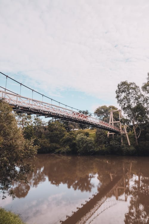 Free Bridge over River Stock Photo